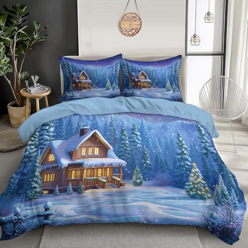 Housse de couette 140x200cm réversible pour éviter la couette qui glisse - 2