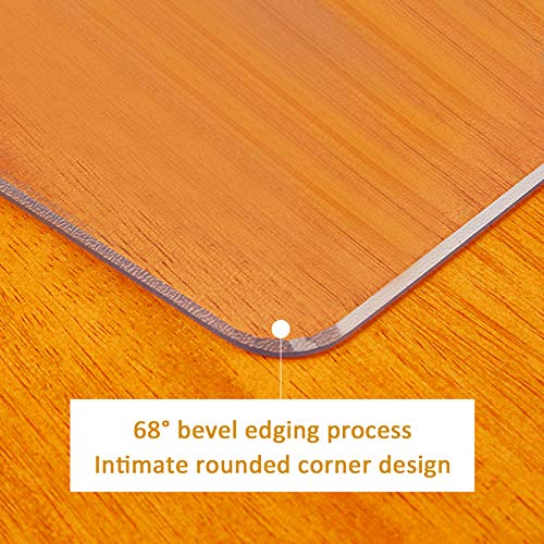 Nappe de protection transparente PVC 2mm biseautée pour table 120 cm - 4