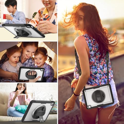 Étui pour iPad 10e génération 10.9 2022 coque antichoc transparente avec support - 3