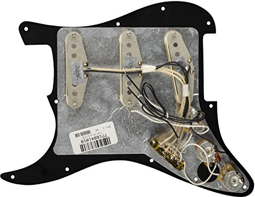 Fender Pickguard Strat Pickguard Strat Custom ’69 – S/S/S – Noir - Les Beatles, Paul McCartney, John Lennon, RIngo Starr, George Harrison Fender Pickguard Strat Pickguard Strat Custom '69 - S/S/S - Noir – Image 3