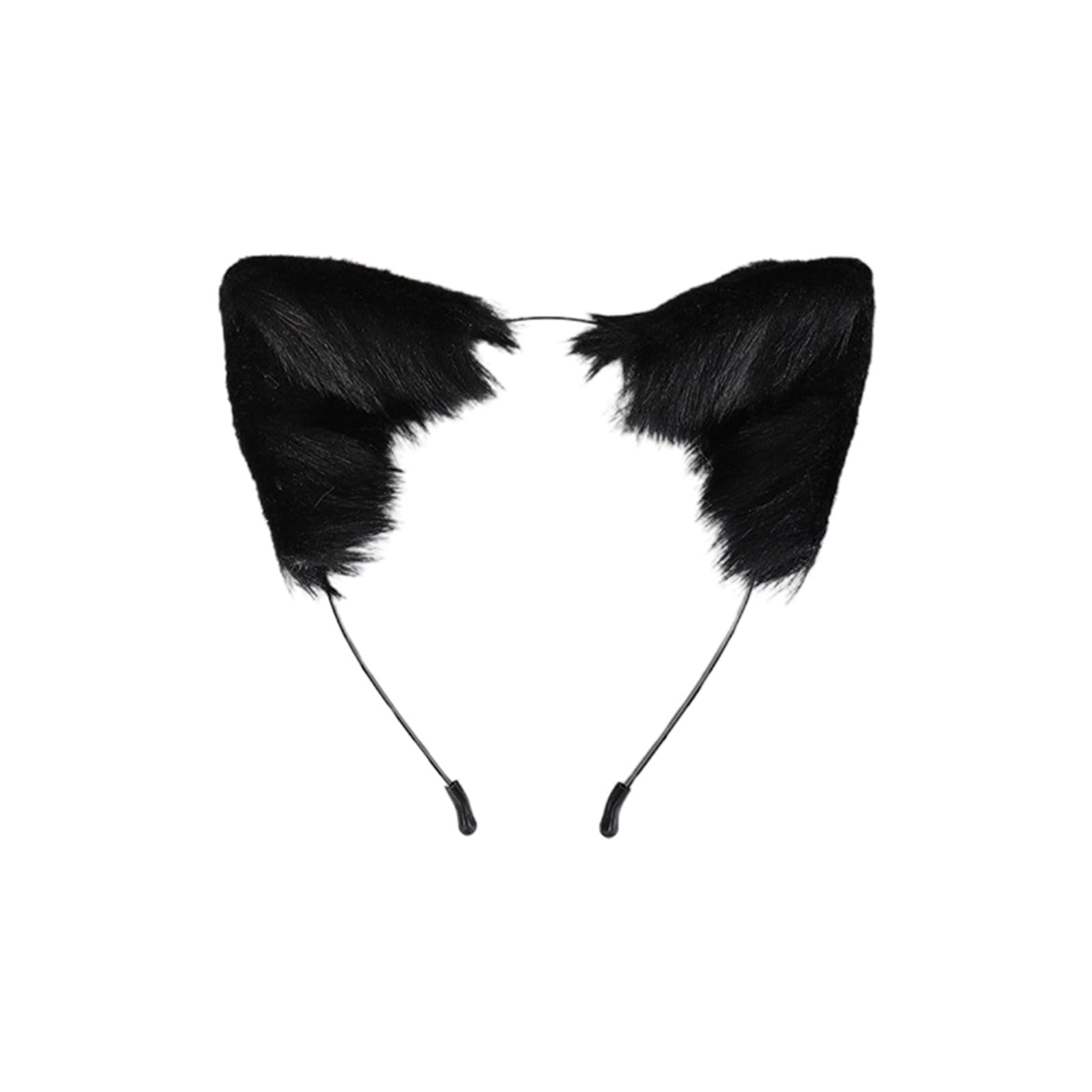 Generic Elegant Cat Ears Headband Cosplay Costume Accessory for Women, Girls, Carnival, Halloween, Party, Festive Masquerade, black, One Size