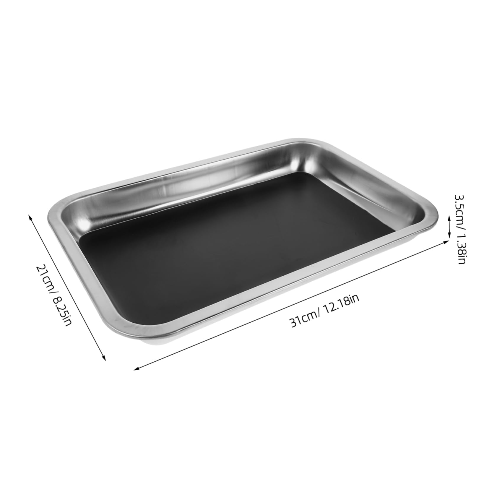 CIYODO Xxcm Wax Dissecting Tray Metal Dissection Plate Lab Equipment Biology Equipment Science Dissecting Pan for Students
