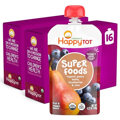 HAPPYTOT Organics Stage 4 SuperFoods Pouches