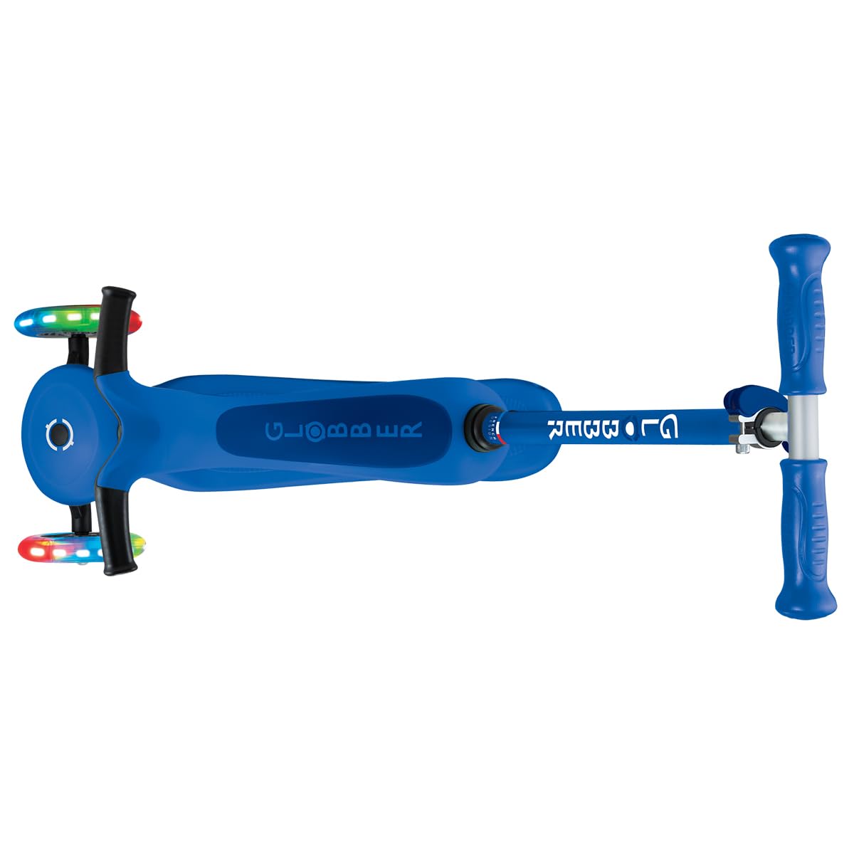 Globber - GO•UP SPORTY LIGHTS - Monopattino a 3 ruote con seduta, per bambini dai 15 mesi ai 6 anni, Blu scuro