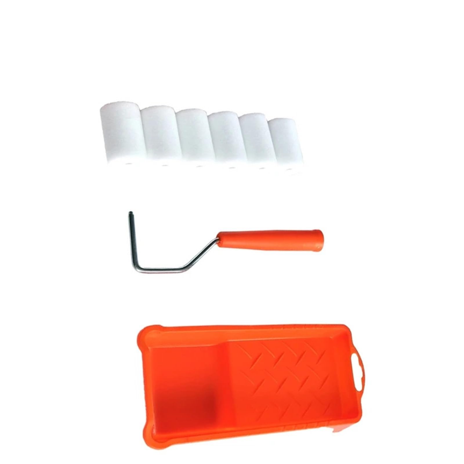 1 Ensemble (8 pièces) Kit de Petits Rouleaux Peinture 2 Pouces-Rouleau en Mousse revêtement Plateau for Outils Murale for retouche pour Peinture Murale