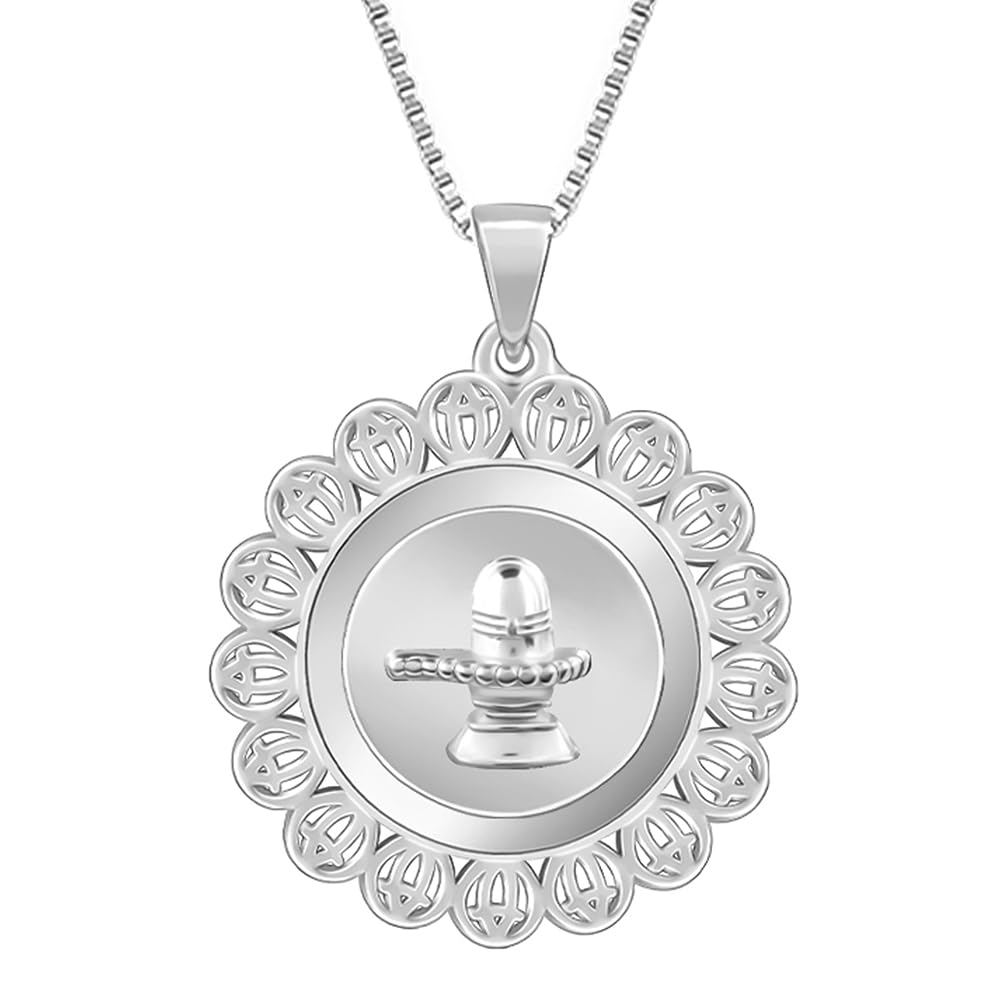 925 Silver Divine Mahadev Pendant With Box Chain For Him| Necklace to Gift Men & boys | With Certificate of Authenticity 925 Stamp | 6 Months Warranty*-image-44