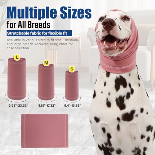 Image of Dog Calming Hoodie Quiet Head Cover Sleeves Anxiety Relief /Noise Protection - Grooming - Thunder - Fireworks