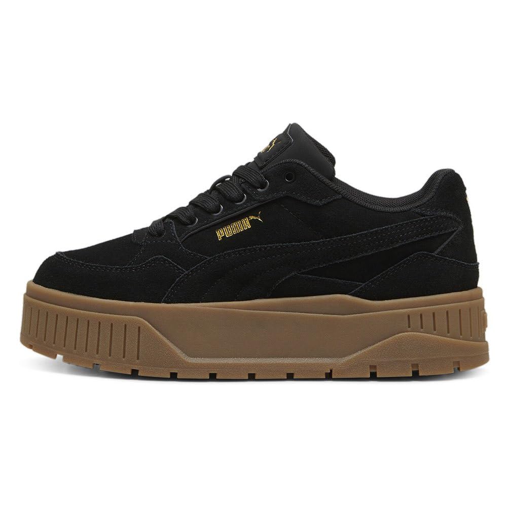 Puma Karmen II Idol SD Damen-Sneaker, Schwarz, Schwarz, Gold, 7.5 UK