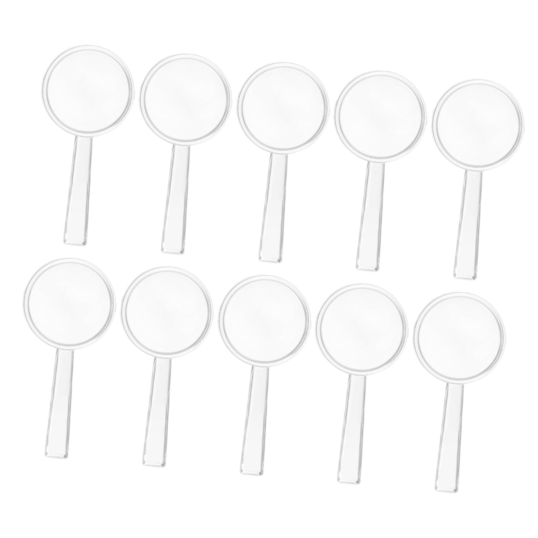 Generic 10pcs Handheld Magnifying Lens Lightweight Reading Tool for Magnifier for Exploring and Learning Safe and Easy to Grip