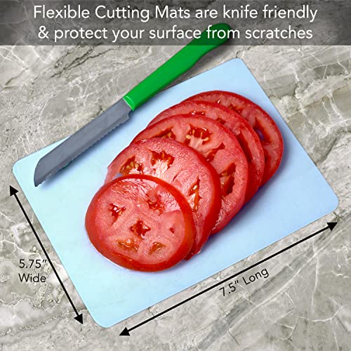 Set 4 Tablas de Cortar Flexibles Plástico BPA Free miniatura 5