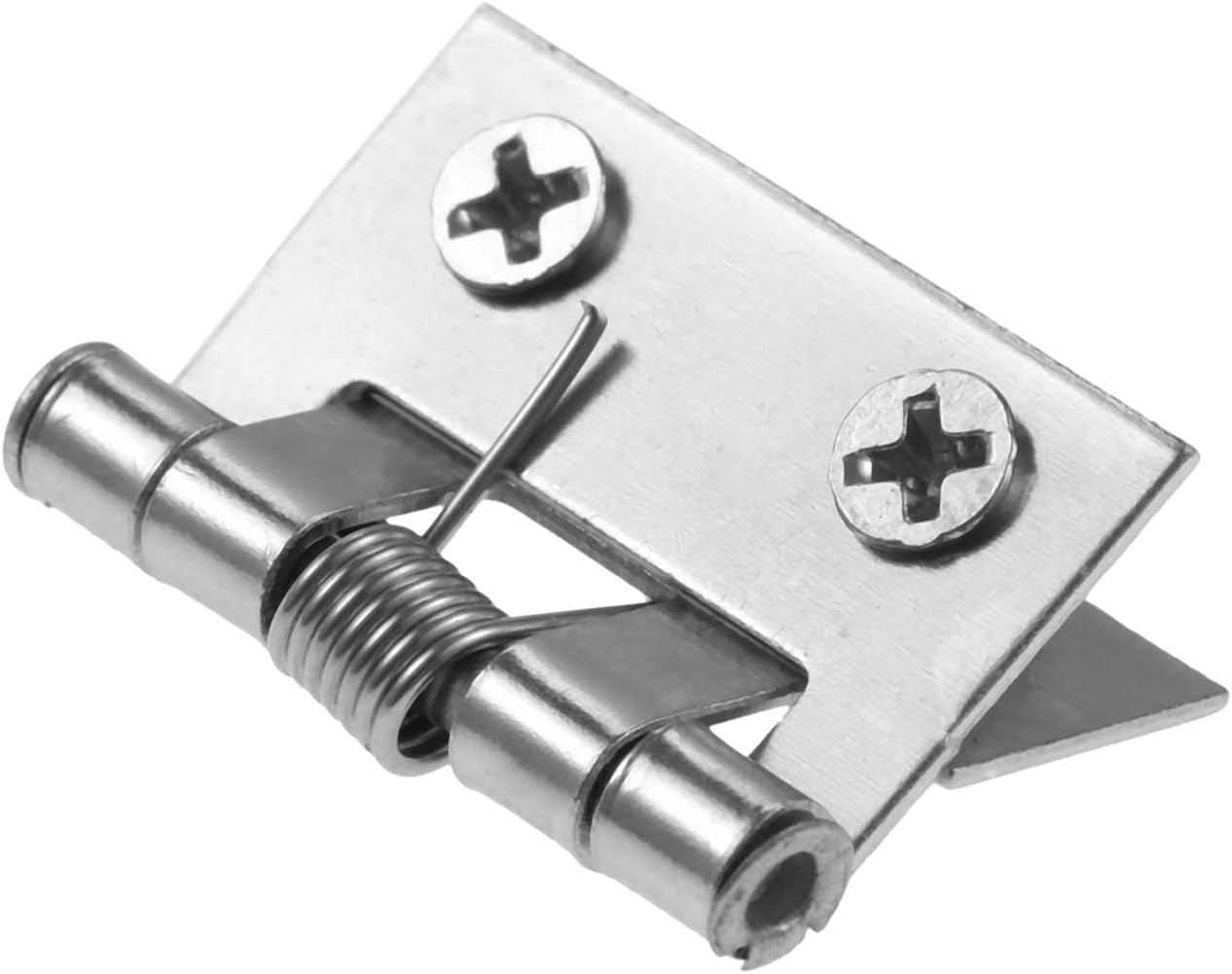 Hinges 10pcs/lot Spring Hinges Stainless Steel Butt Hinge Silver 4 Holes Cabinet Drawer Door Jewelry Wood Box Decor 26 * 31MM w/Screws