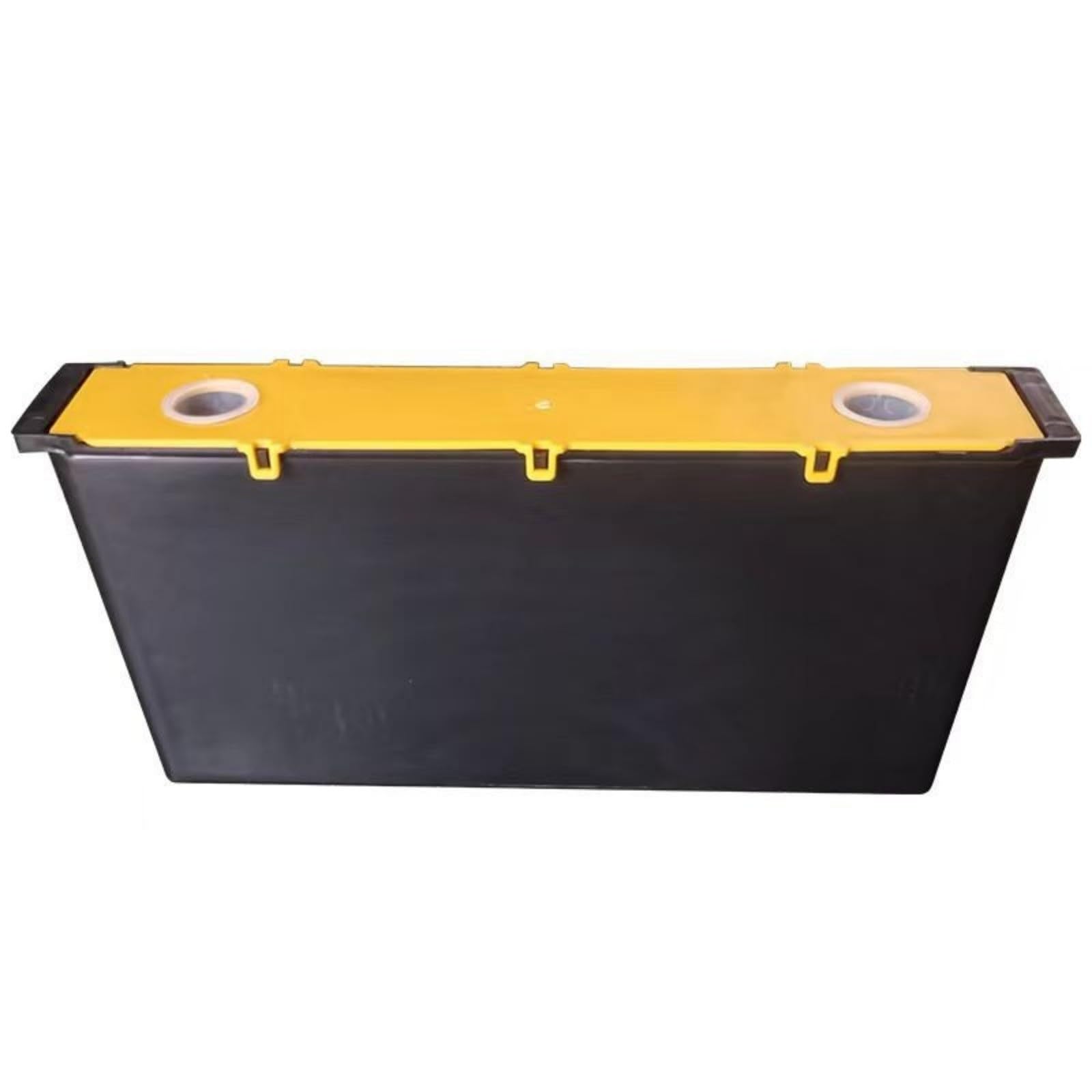 Mangiatoia for api 6L/4L nera da 6L con coperchio in legno e copertura in plastica for l'irrigazione Attrezzature per apicoltura | Yellow Clip-on Plastic Lid