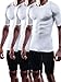 Neleus Men's 3 Pack Compression Workout Short Sleeve Shirts,801,White,Large