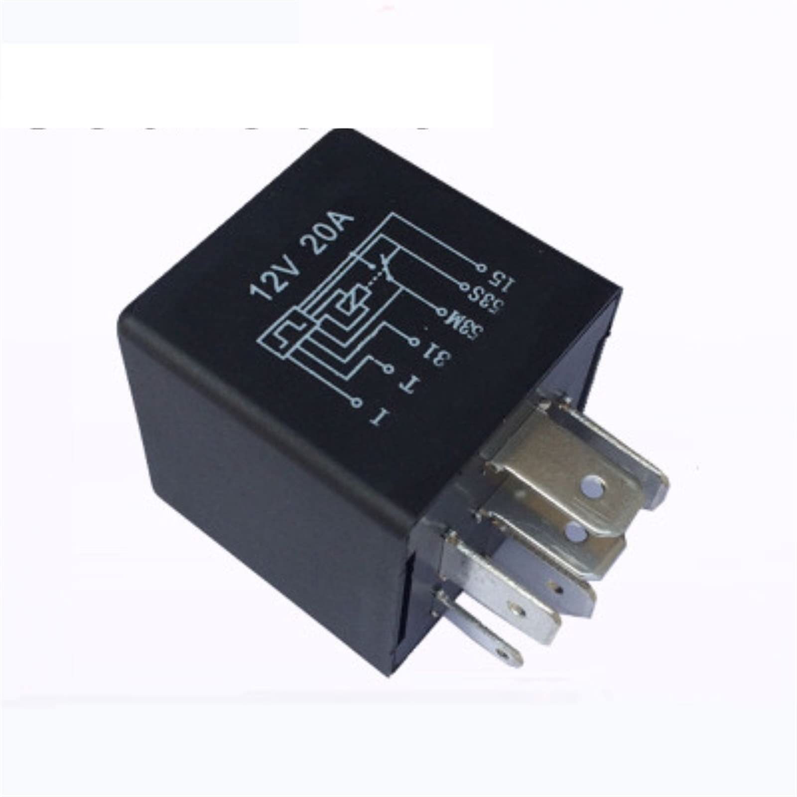 QAZXSEMUI 1PCS Automobile Wiper Intermittent Controller Relay VD-YJK203 6 Plug 20A 12VDC