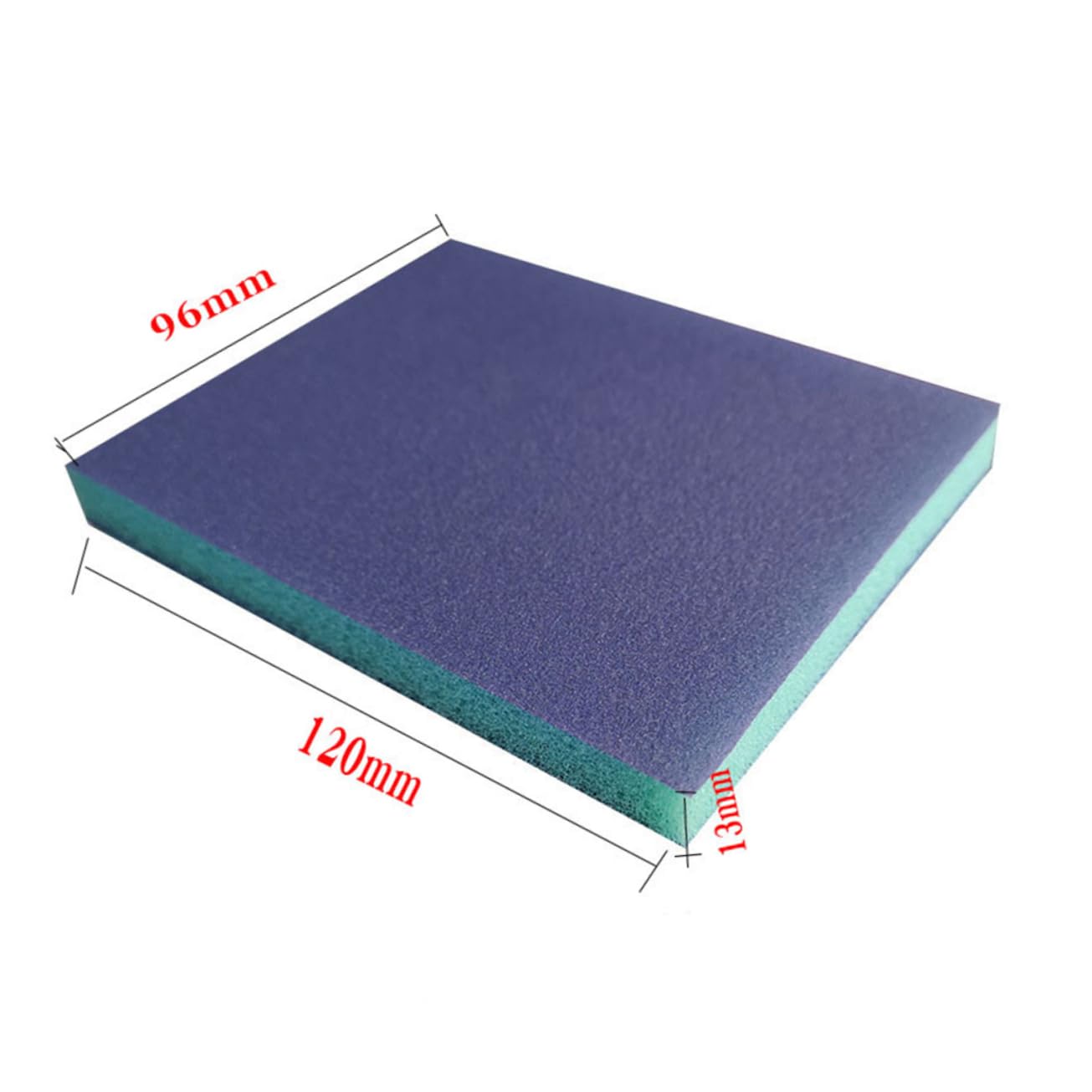 48 piezas Bloques de Lijado Esponja Abrasiva Doble Cara Azul Pulido Muebles Paredes y Limpieza Cocina Herramientas Manuales Resistentes y Flexibles para Lijado Seco y Húmedo