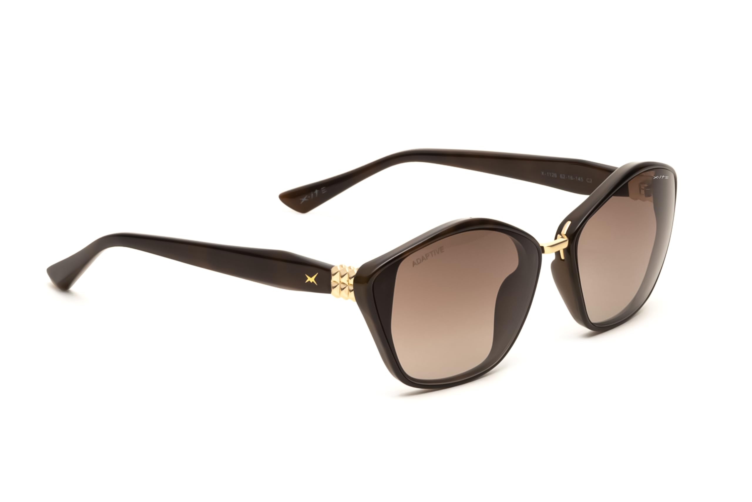 sunwear women’s hexagon adaptive lens sunglasses | uv protection | lightweight frame eyewear (1126)