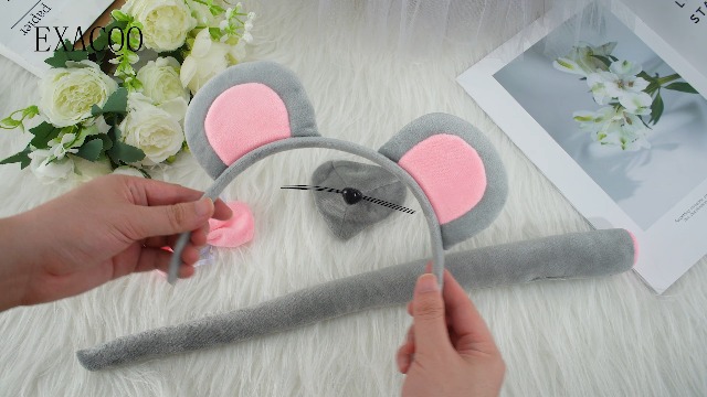 Disfraz Completo de Ratón Gris con Accesorios miniatura 7