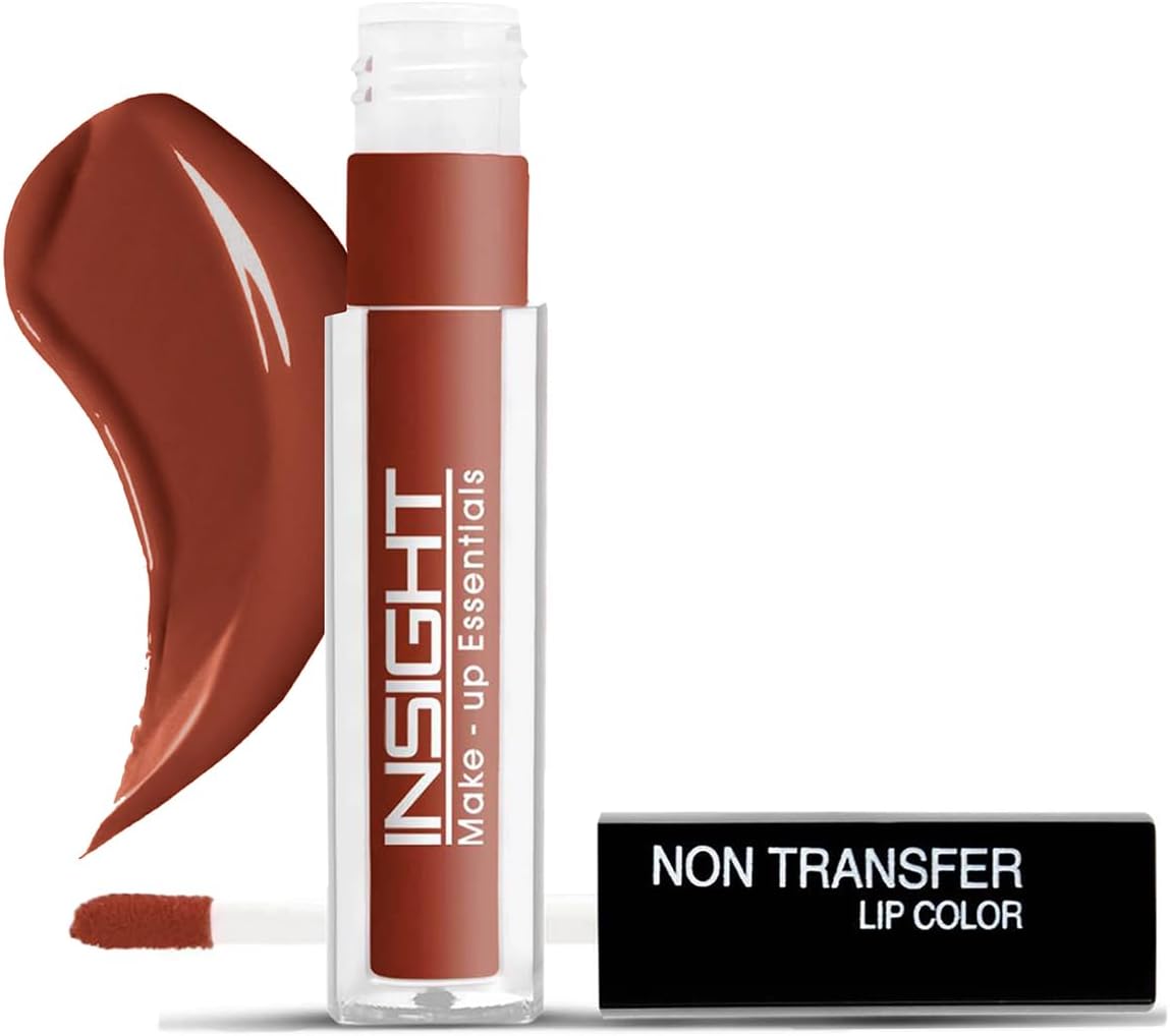 INSIGHT Non Transfer Liquid Lipstick - Coffee Command| Matte Texture|Long Wear |Smudge Proof |Waterproof - 4 ml