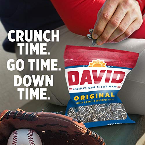 David Seeds Roasted And Salted Original Sunflower Seeds, Keto Friendly, 5.25 Oz, 12 Pack #TOP4