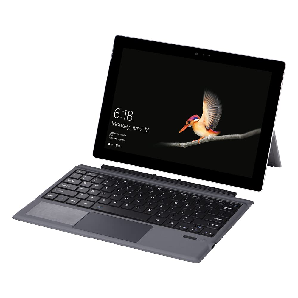 BT wire-less Keyboard Clavier Mince de 12,2 Pouces pour Logiciel Surface Pro3 / 4/5/6 (2017)