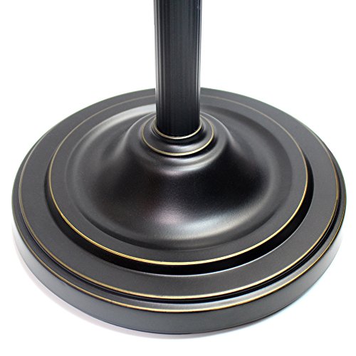 Elegant Designs Lf2003-Rbz 2 Light Mother Daughter Floor Lamp With White Marble Glass,Restoration Bronze #TOP4