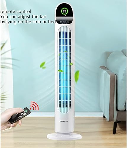 Miniatura 3 de Ventilador eléctrico de 80 de ancho, ventilador oscilante, movimiento oscilante, 3 ajustes de velocidad, ventilador de torre con ventilador remoto