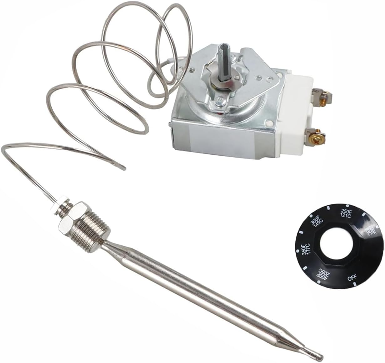 RX-1-36 RX-2-24 Thermostat 60125401 High-Temperature Limit Switch Thermostat Box for Gas Deep Fryer Replacement Parts (NPT1/4")
