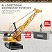 Dwi Dowellin Remote Control Crawler Crane for Boys,11-Channel 2.4GHz RC Construction Crane Toy for Kids Age 3 4-7 8 9 10 Year Old