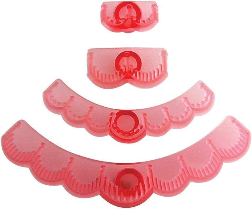 PME JEM Stitch Edge Fondant Cutters, Set of 4, Cake Decorating, 4-Piece Floral Fondant Cutter Set