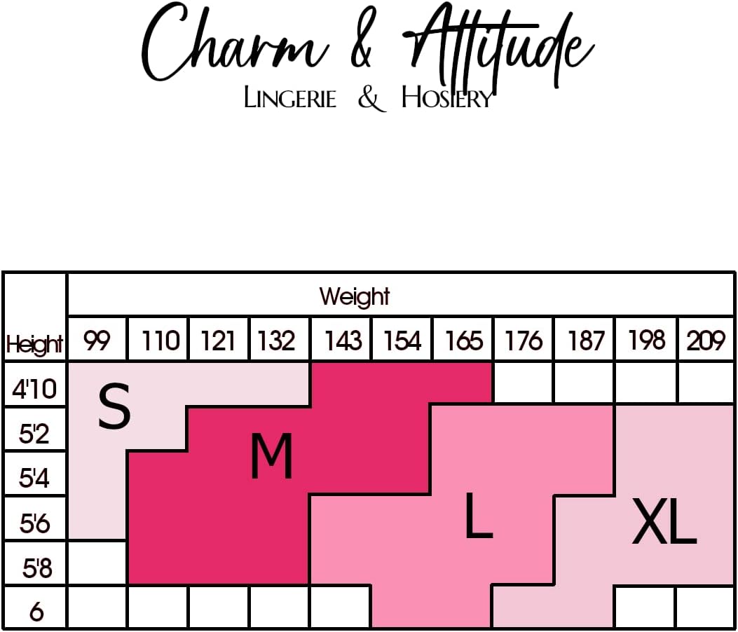 Charm and Attitude Shaping Tights for Women | Slimming Butt Lift Pantyhose | Shapewear Stocking Nylons - Image 7