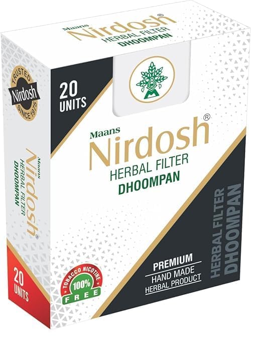 Nirdosh Herbal Filter Sticks – Premium Botanical Blend | Tobacco & Nicotine Free Herbal Sticks | Handmade Natural Composition | Pack of 20 Units-image-43