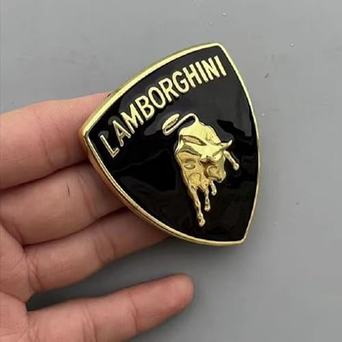 PUCIO Emblema del logo dell'auto per Lamborghini Sian FKP 37 2023 2022 2021 2020 2019, distintivo adesivo per auto con emblema in metallo con parti adesive impermeabili e durevoli,