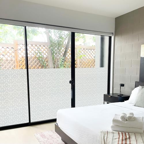 Vinilo decorativo para ventana con patrón Barroco 25 x 17 in miniatura 6
