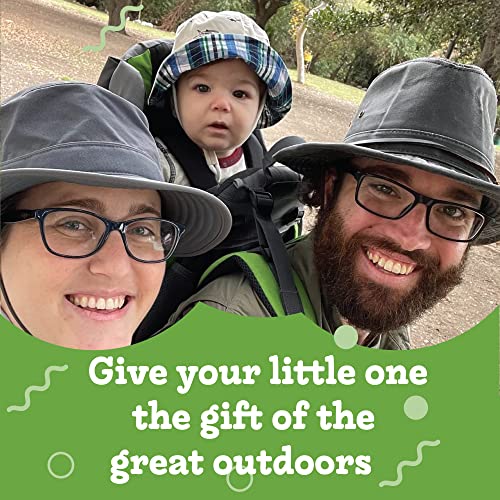 Hiking Baby Carrier Backpack - Comfortable Toddler/Baby Backpack Carrier System with Diaper Change Pad, Insulated Pocket + Rain and Sun Hood to Protect Your Child