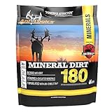Ani-Logics Outdoors Mineral Dirt 180, Mineral and Vitamin Supplement for Deer Food Plots, Promotes Deer Antler Growth and Nutrition, 4 lb