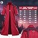 Wolancy Devil Cry 5 Cosplay Dante Costume Anime DMC Red Retro Trench Coat Jacket Gloves Outfit Demon Suit for Mens (red, Large)