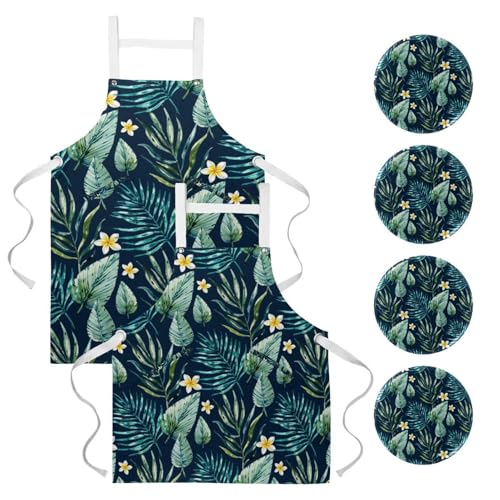 Tablier de cuisine pour restaurant et nettoyage de la maison lot de 2 pièces