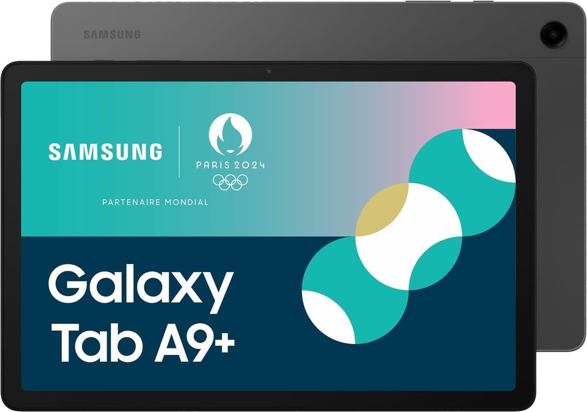 Samsung Galaxy Tab A9+, Android Tablet, Wifi, 64GB Storage Grey (Non-UK version)