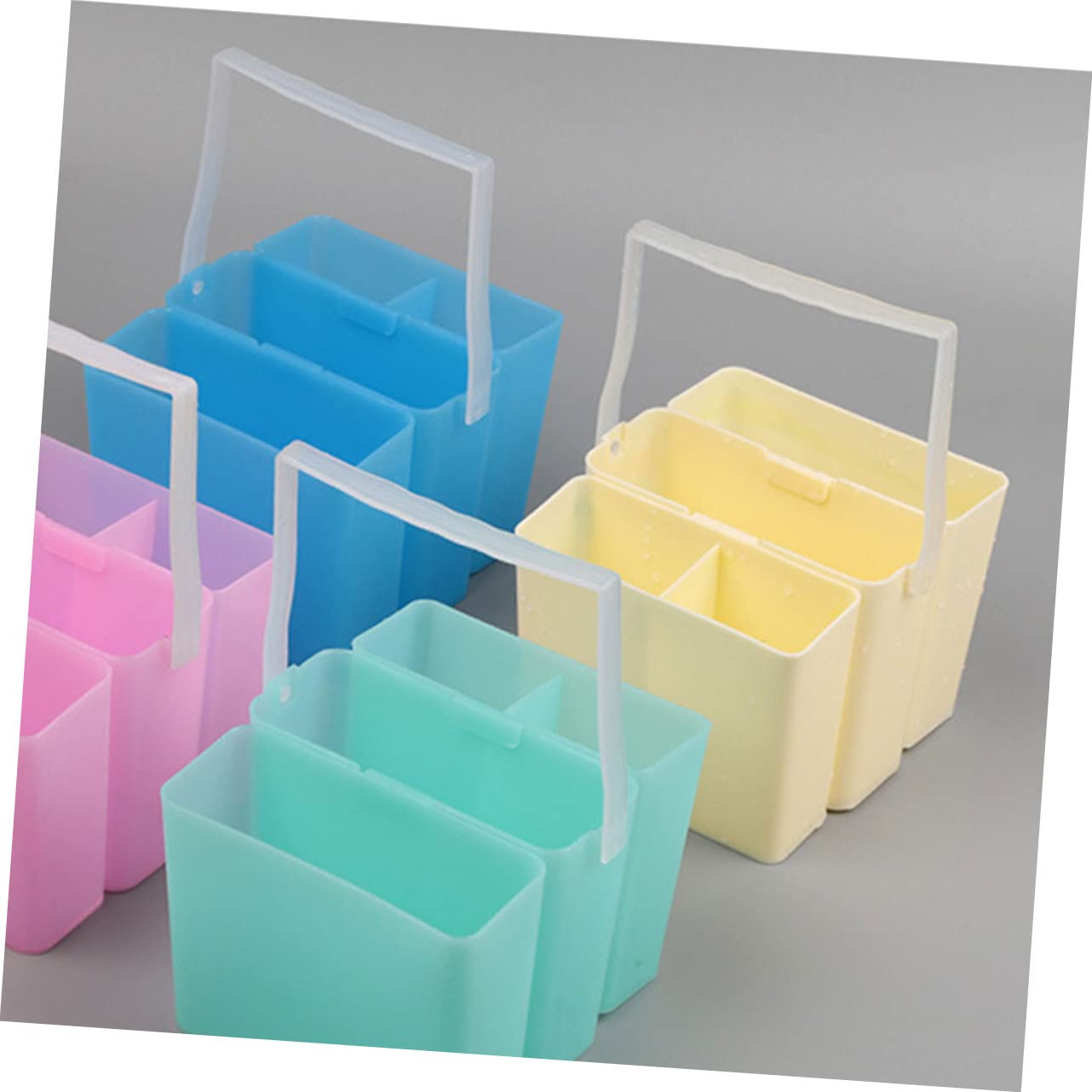 EPIGEIST Detachable Plastic Brush Bucket Multi Function Paint Brush Washer for Artists Lightweight and Portable Tool for Watercolor and Oil Painting Keep Brushes