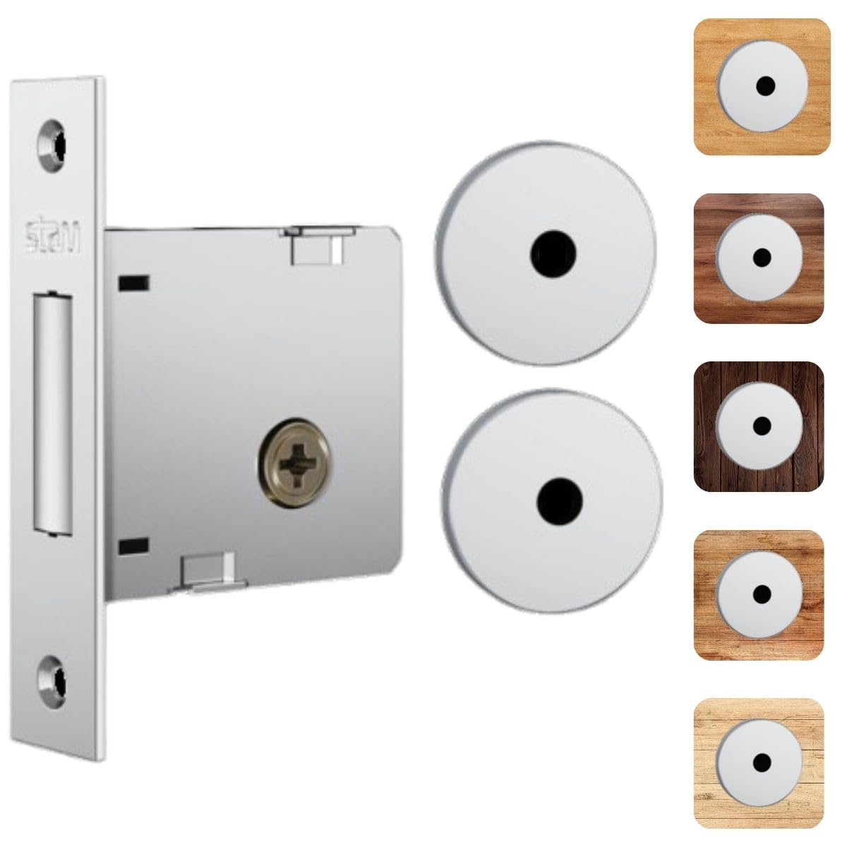 Fechadura Auxiliar Tetra Inox 1004 Stam | Amazon.com.br