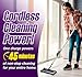 Swivel Sweeper Max - Cordless Electric Floor and Carpet Sweeper with Rotating Brush for Efficient Cleaning, Quad Brush Technology- Purple