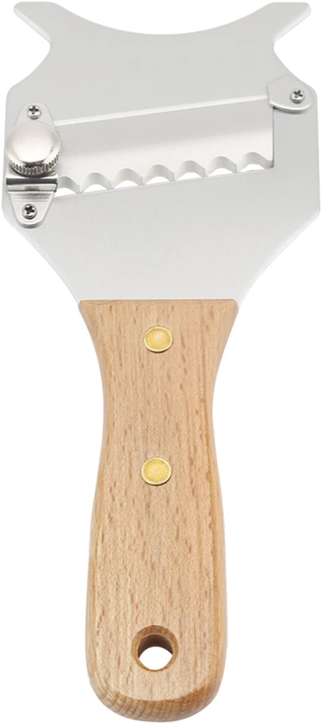 Stainless Steel Truffle Cheese Slicer Adjustable Blade Chocolate Shaver Kitchen Gadget for Decorating Desserts Coffee Drinks Sliver 7.68 x 3.15 x 0.47 inch