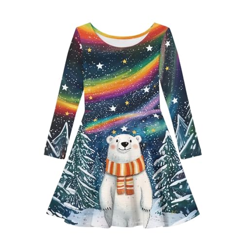 PinUp Angel Girl Long Sleeve Dress Cute Funny Graphic Christmas Casual Tunic Playwear Basic Shirt Party Dresses