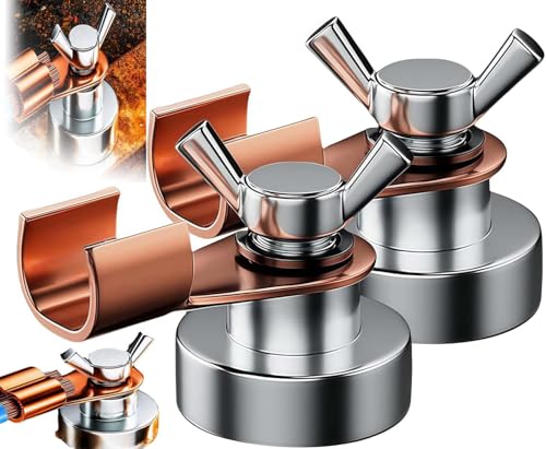 2Pcs Magnetic Welding Ground Clamp Support Ground Clamp Tools Welder Magnet Clamps fit For Metal Welding Tables Poles Railings