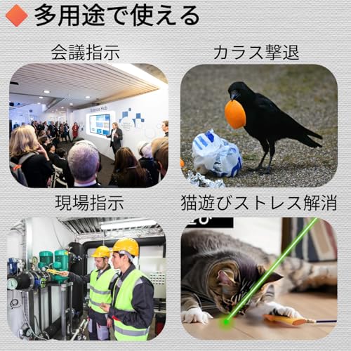 TokyoTomi 充電式 緑 レーザーポインター G104 の商品画像 5
