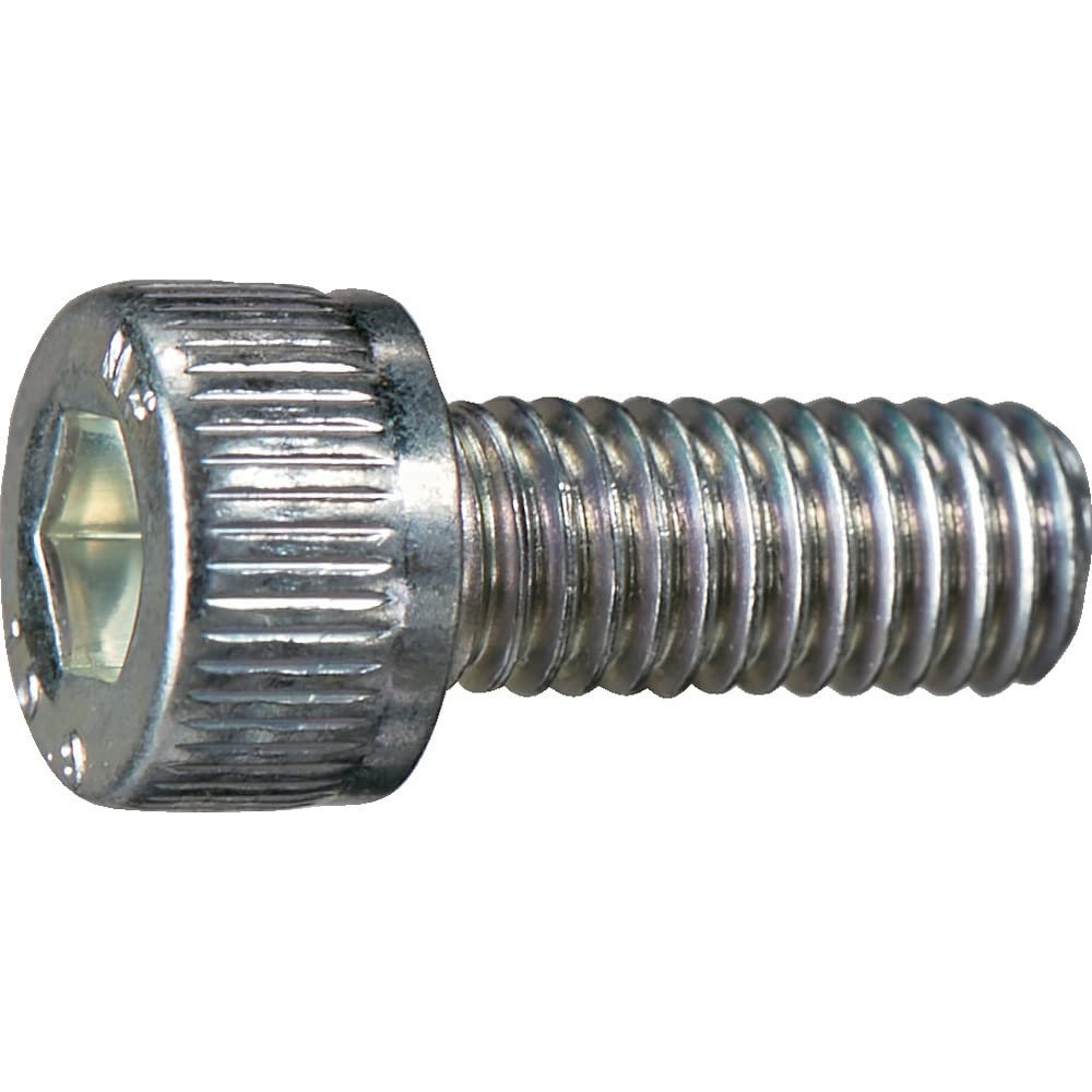 Trusco Nakayama Y807-0310 Hex Socket Bolts, Trivalent White, Full Screw, M3 x 10, Pack of 10, Small Pack