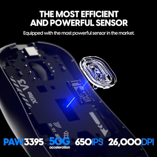 Image of Pulsar Gaming Gears - Xlite v3 mini Wireless Gaming Mouse, Ultra Lightweight 1.83 oz (52 g), Ergonomic, Optical Switches, PAW3395 Optical Sensor (Mini, Wireless, Black)