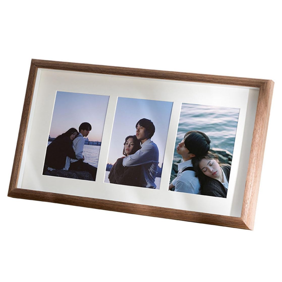 Amazon.co.jp: [LSDZW] 名入れ プレゼント 写真3枚タイプ ウッド