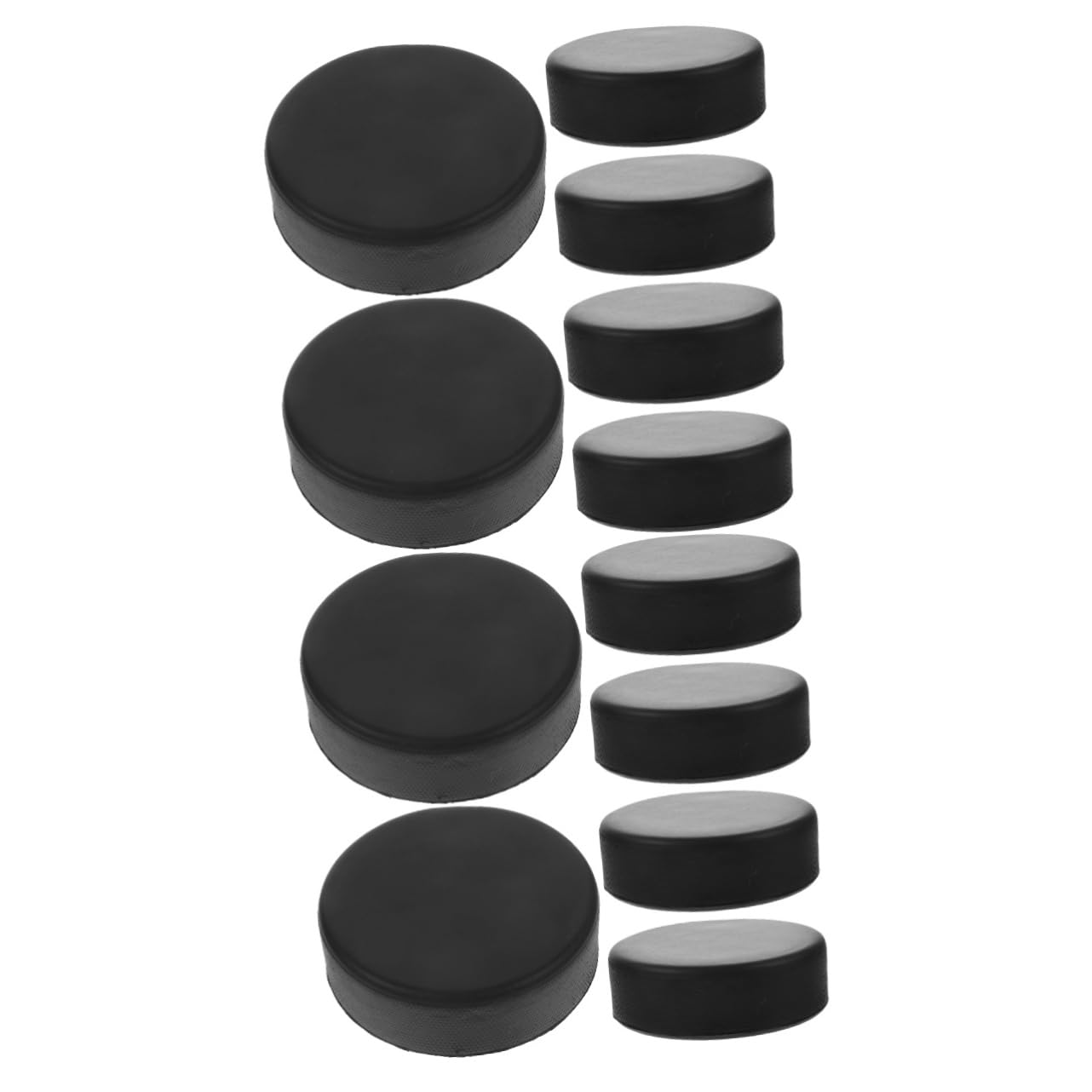 Toddmomy Palet Blades Hockey Le Hockey Rondelles De Hockey pour Débutants Rondelles De Hockey sur Air Rondelle De Hockey Réglementaire Officielle Rondelle De Sport PU Black 6pcs * 2