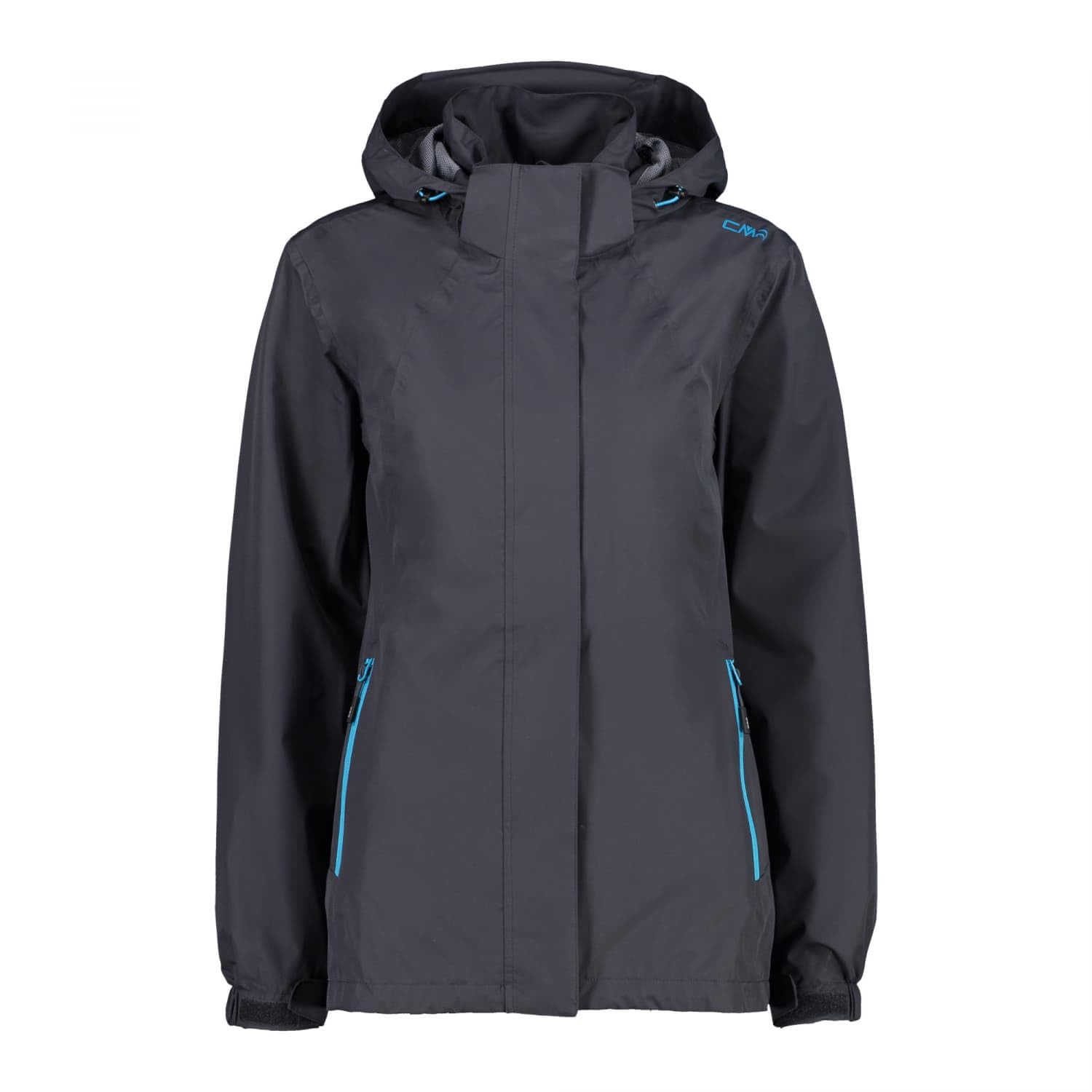 Cmp Women's Noir Waterproof Hooded Jacket With Ventilation